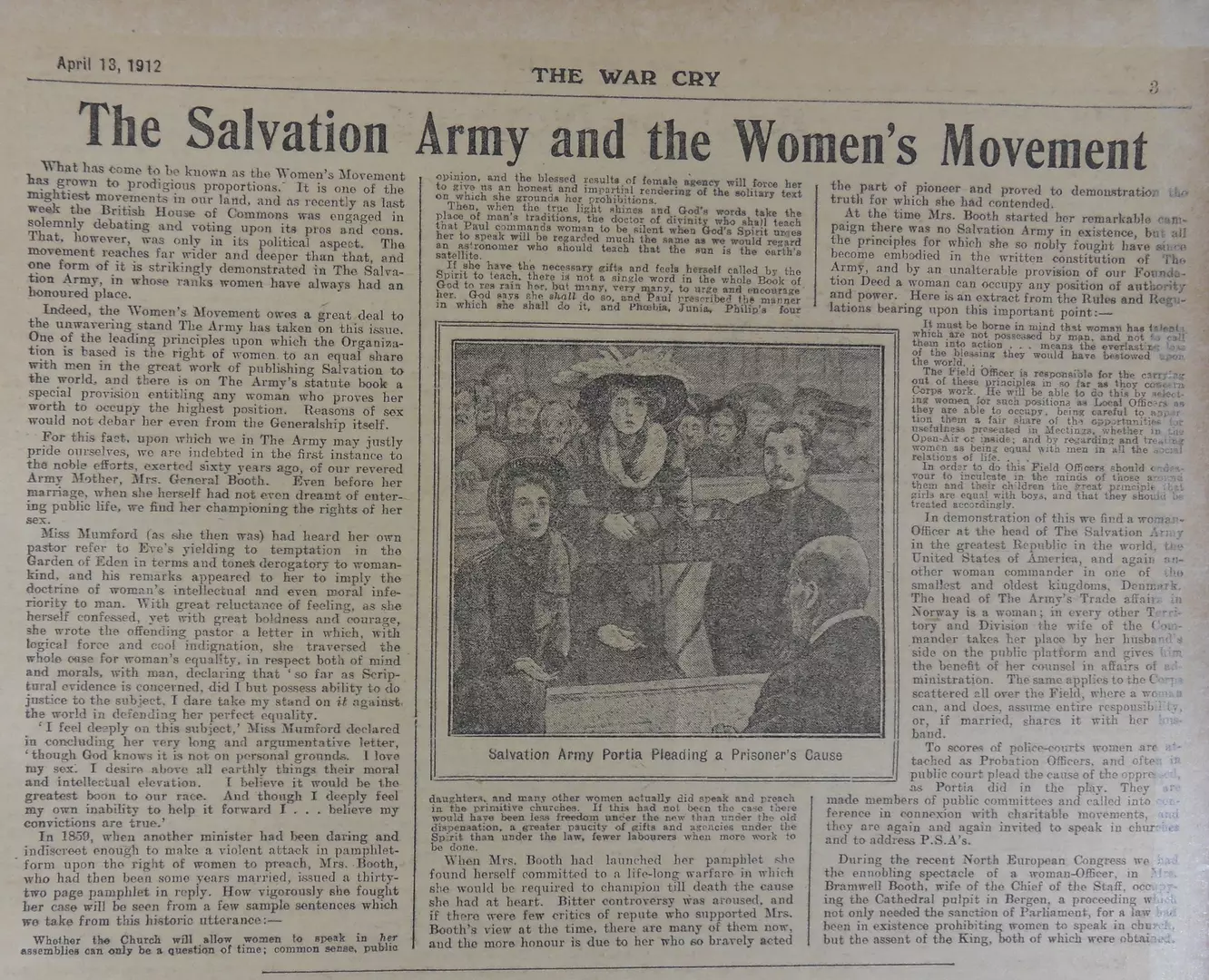 Salvation and Suffrage The Salvation Army